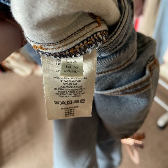 Anthropologie | Pilcro The Cigarette Slim Straight Medium Wash Frayed Hem Jeans - Picture 11 of 11